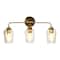 Hello Honey® Robert Stevenson Lighting Holden Metal & Glass 3-Light Vanity